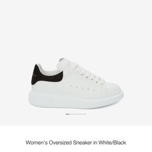 Alexander McQueen White and Black Sneakers
